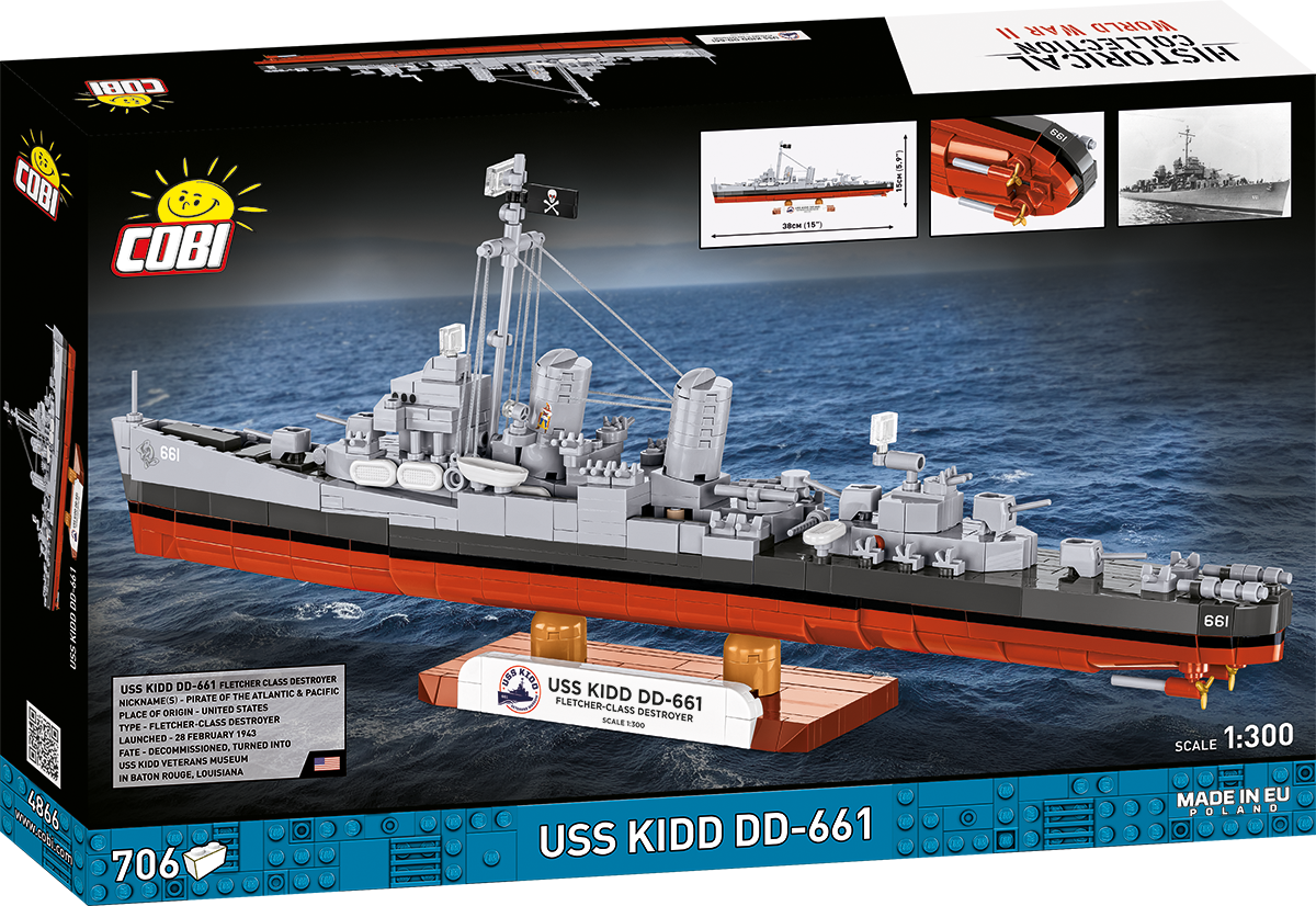 COBI USS Kidd DD-661 Destroyer: Set #4866