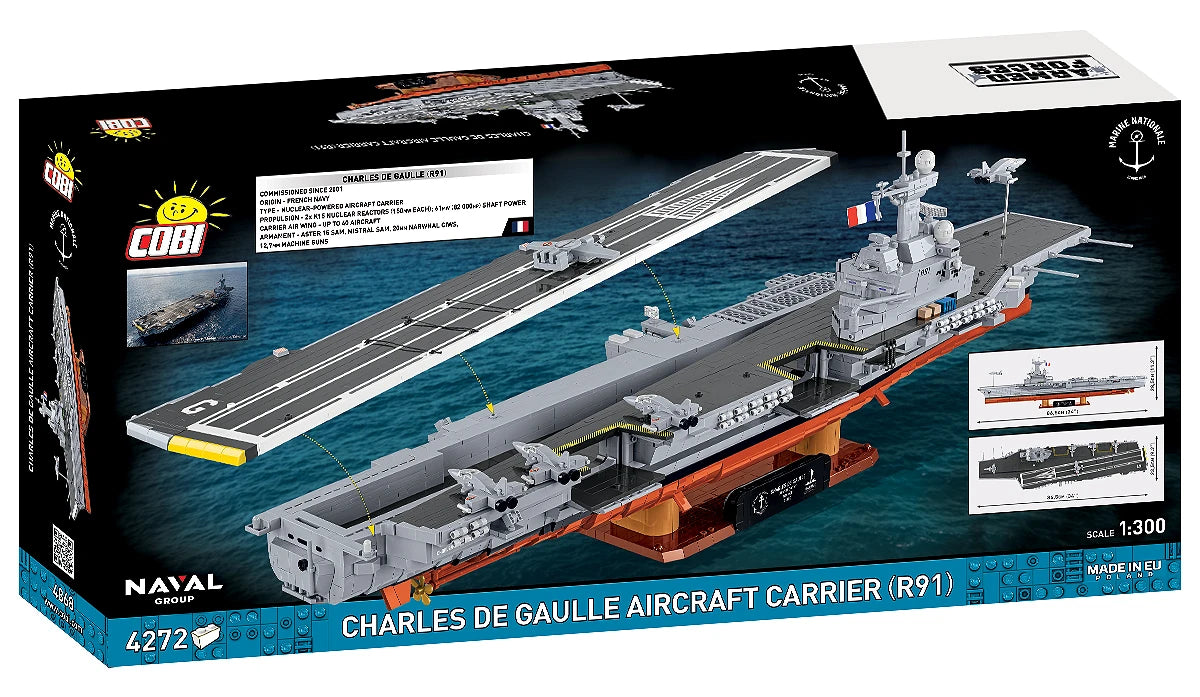 COBI Charles de Gaulle Aircraft Carrier (R91): Set #4868