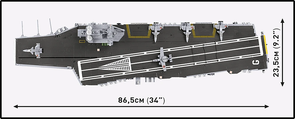 COBI Charles de Gaulle Aircraft Carrier (R91): Set #4868