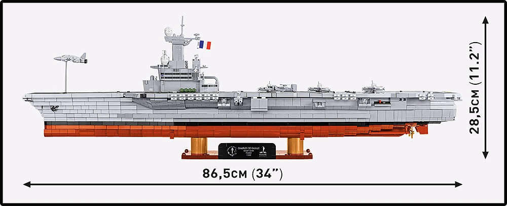 COBI Charles de Gaulle Aircraft Carrier (R91): Set #4868
