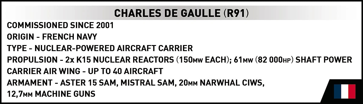 COBI Charles de Gaulle Aircraft Carrier (R91): Set #4868