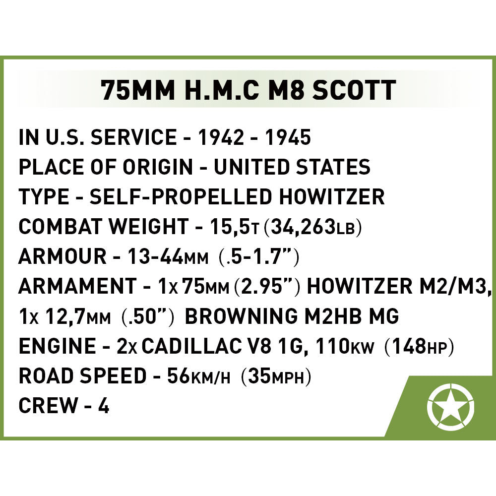 Tanque COBI HMC M8 Scott: Juego n.° 2279