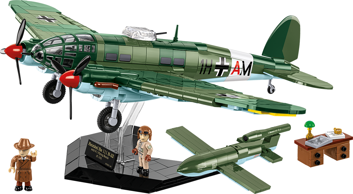 COBI Heinkel HE 111 H-22 Medium Bomber w/ V1 Flying Bomb: Set #5771
