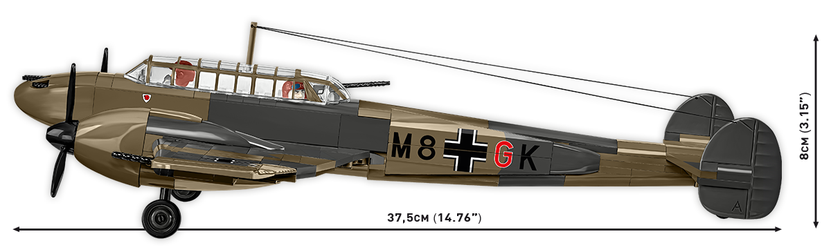 COBI Messerschmitt Bf 110C Fighter/Bomber: Set #5777