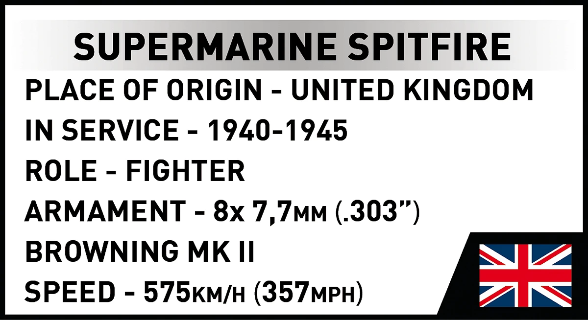 COBI Supermarine Spitfire Mk.II: Set #5778