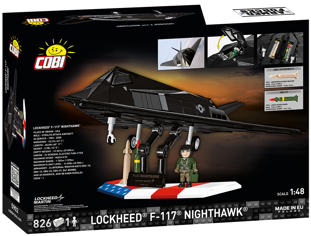 Caza furtivo COBI F-117 Nighthawk de edición limitada: Set n.° 5902