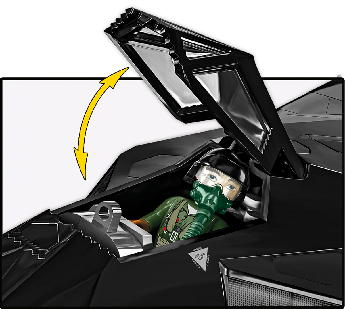 Caza furtivo COBI F-117 Nighthawk de edición limitada: Set n.° 5902