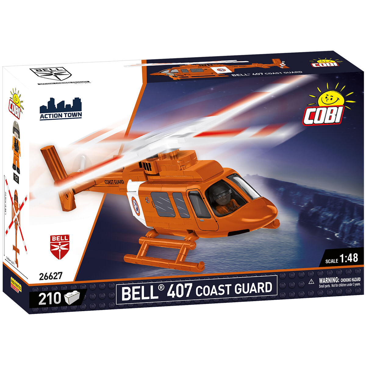 COBI Bell 407 Coast Guard Helicopter: Set #26627