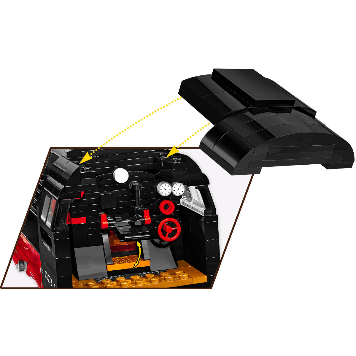 Locomotora de vapor COBI EDICIÓN EJECUTIVA DR BR 03 Tren y grúa acuática: Set n.° 6286