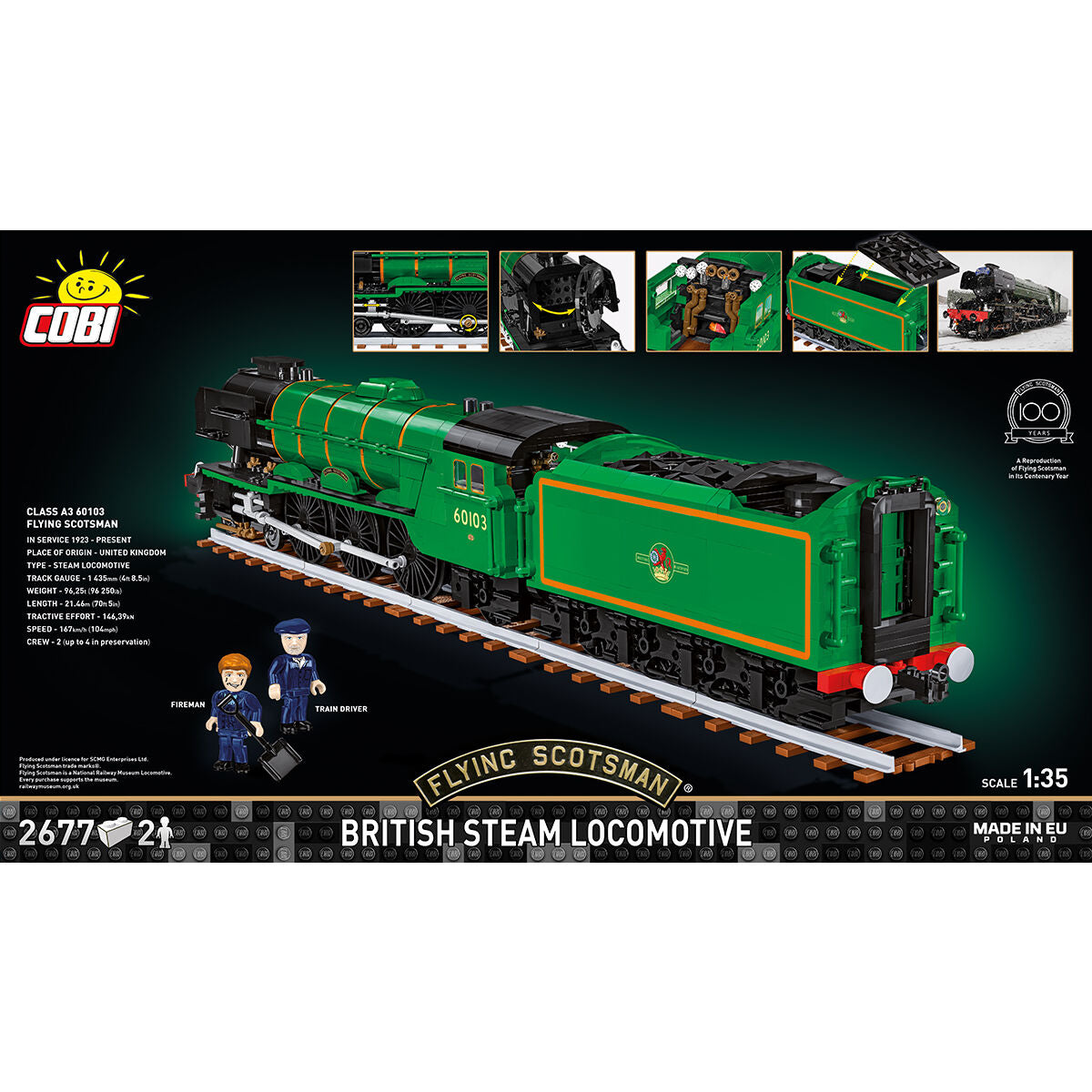 Tren de vapor británico COBI Flying Scotsman: Set n.° 6292