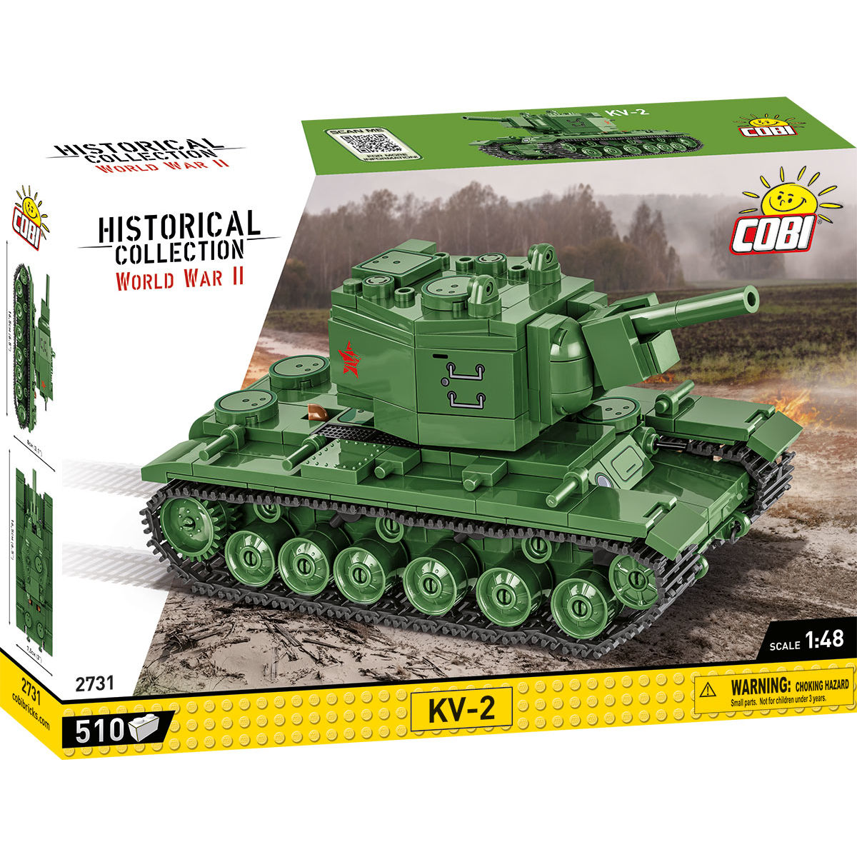 COBI KV-2, tanque pesado a escala 1:48: SET #2731