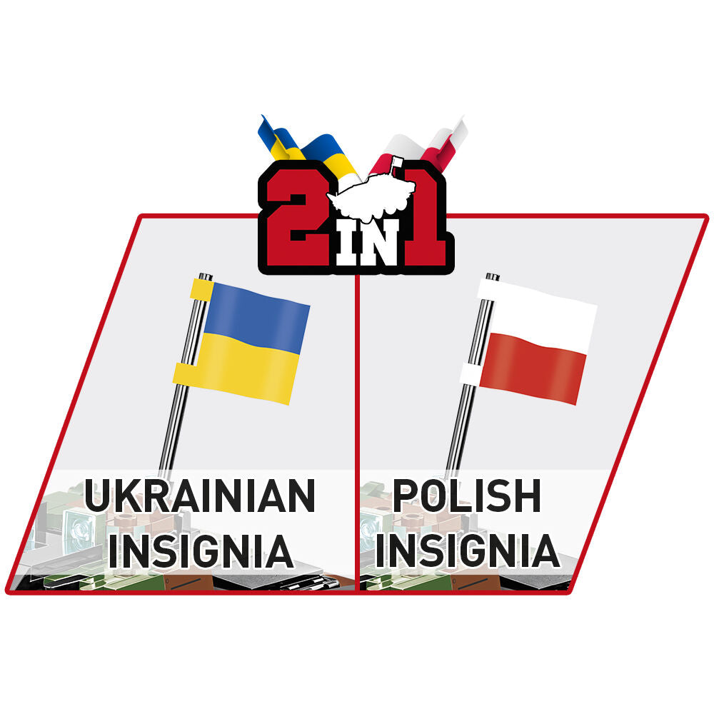 Vehículo polivalente COBI KTO Rosomak (PL/UA): SET #2629