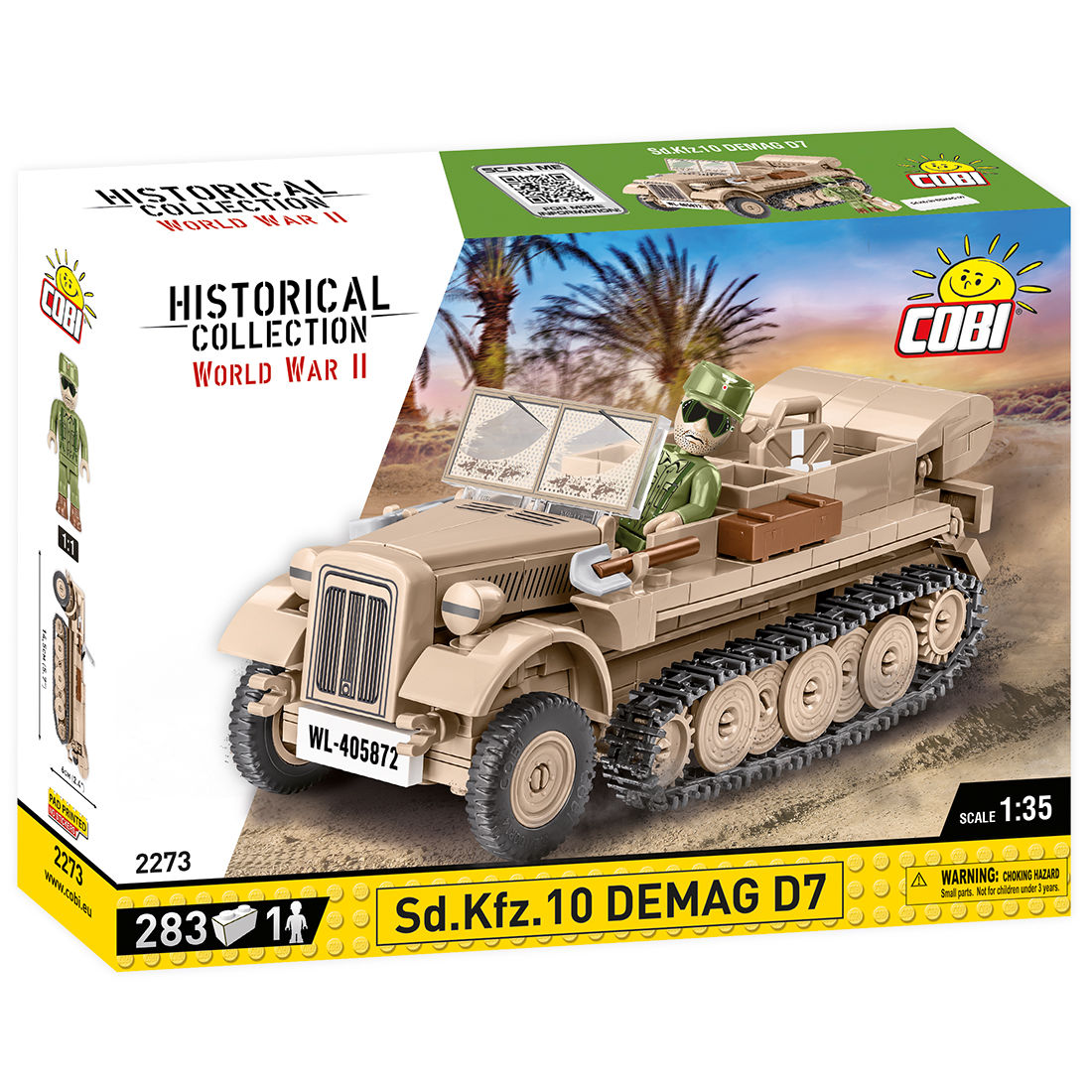 COBI Sd.Kfz. 10 Demag D7: SET #2273