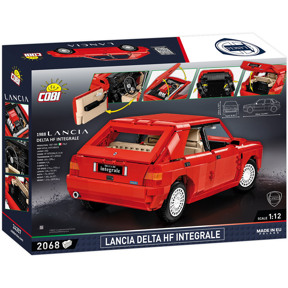Coche COBI Lancia Delta HF Integrale (1:12): Set #24357