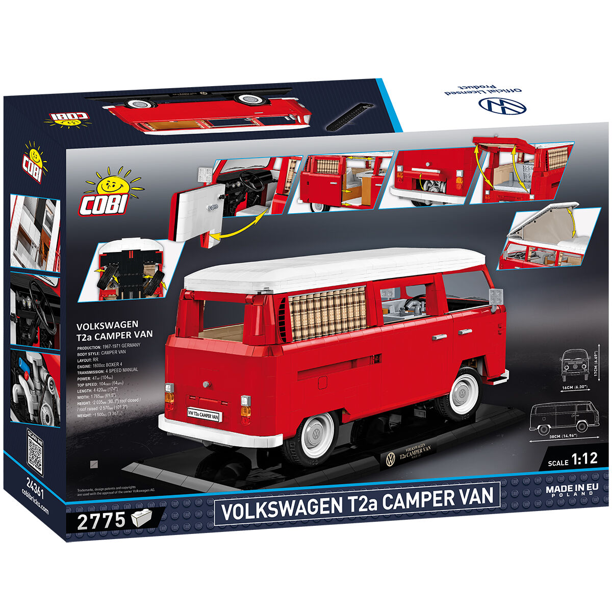 Volkswagen T2a Camper Van COBI EDICIÓN EJECUTIVA: Conjunto n.° 24361