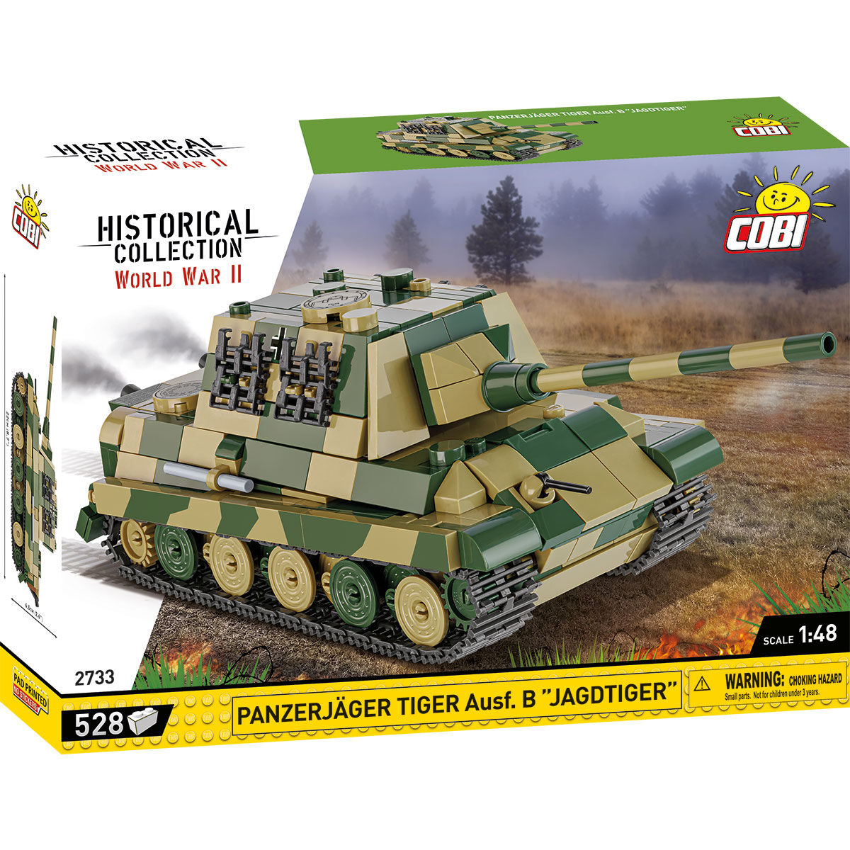 COBI Panzerjäger Tiger Ausf. B «Jagdtiger», cazacarros a escala 1:48: SET #2733