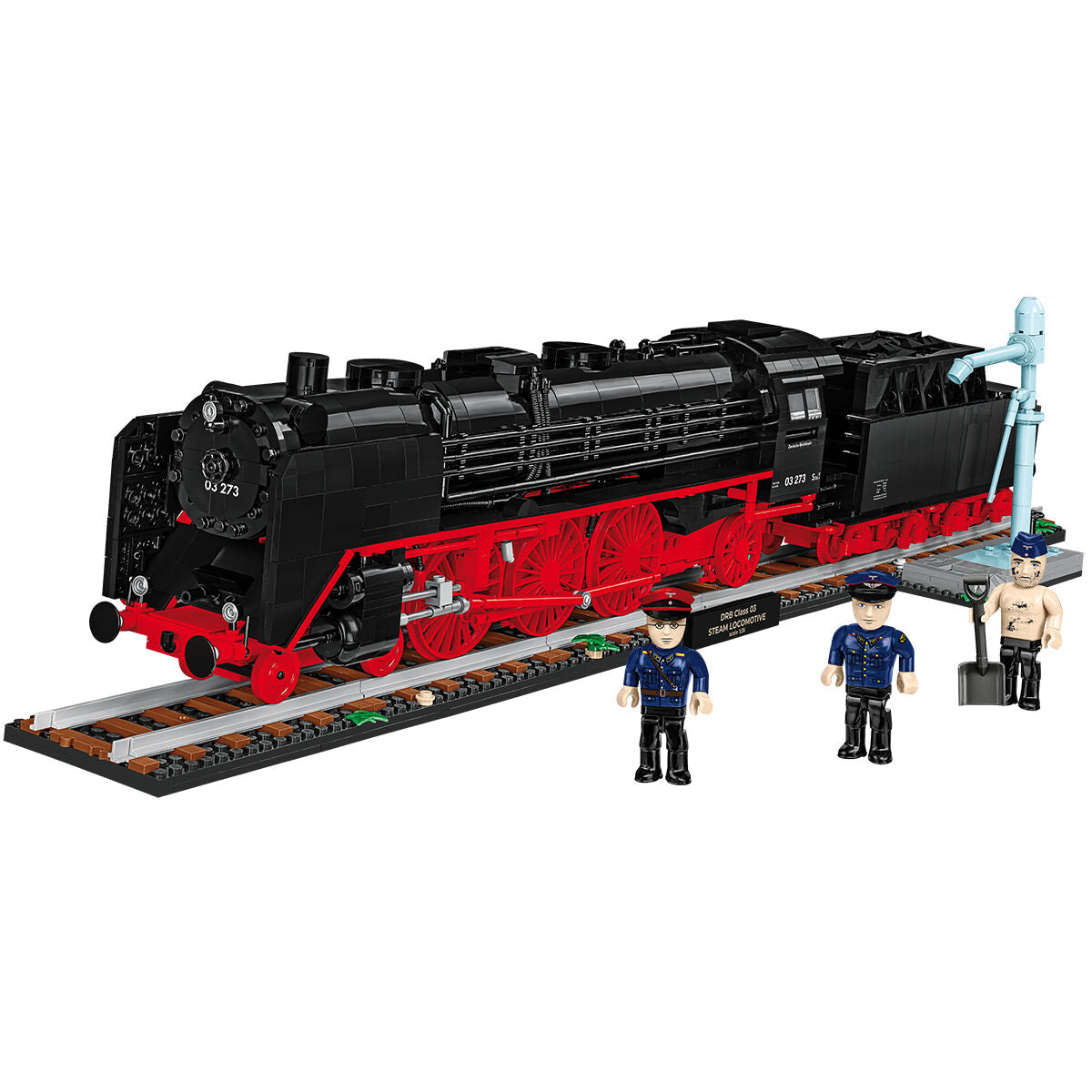 Locomotora de vapor COBI EDICIÓN EJECUTIVA DR BR 03 Tren y grúa acuática: Set n.° 6286
