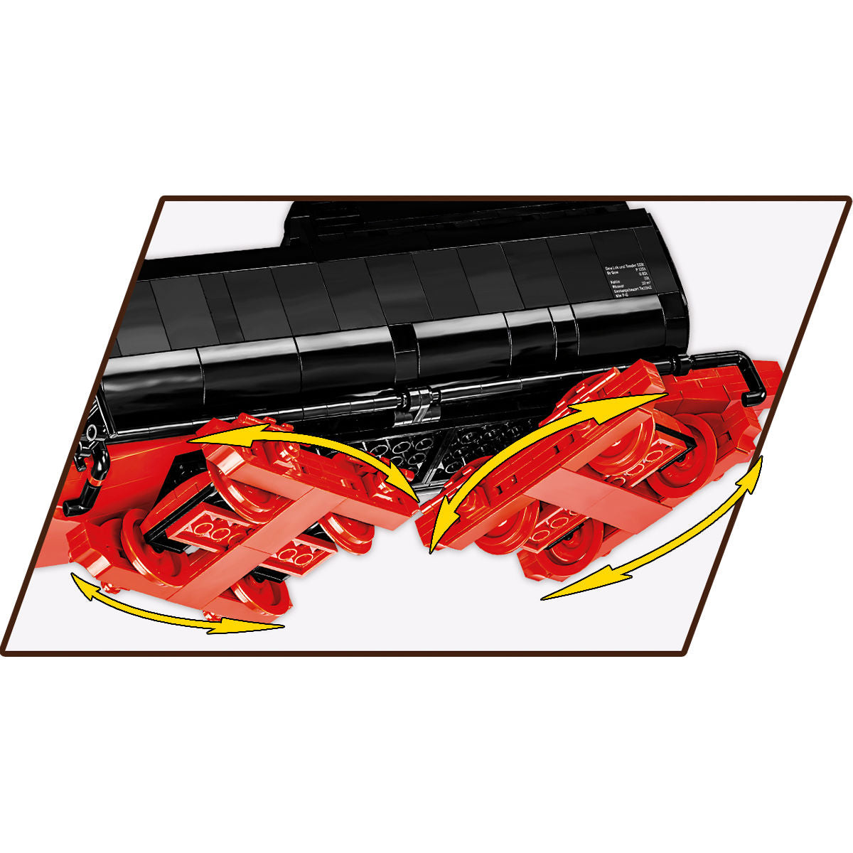 Locomotora de vapor y semáforo ferroviario COBI DR BR 52: Set n.° 6287