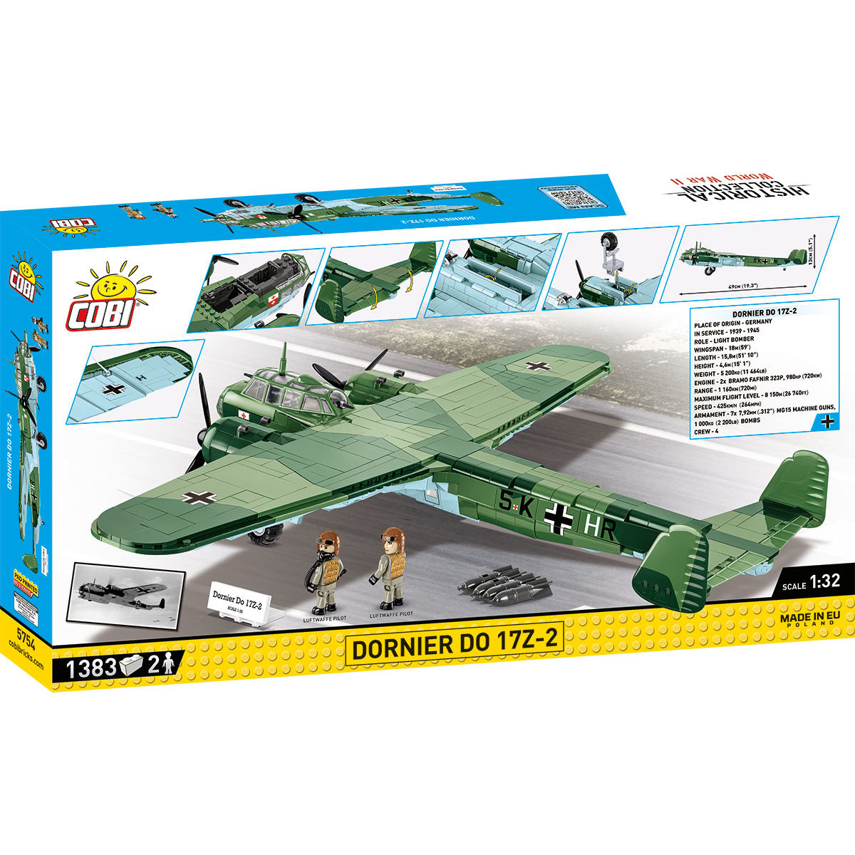 COBI Dornier DO 17Z-2 Light Bomber : Set #5754