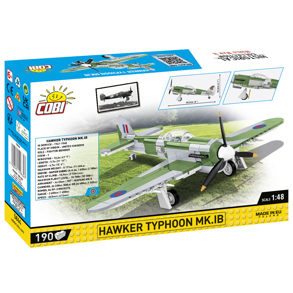 COBI Hawker Typhoon MK.IB Fighter/Bomber 1:48: Set #5864