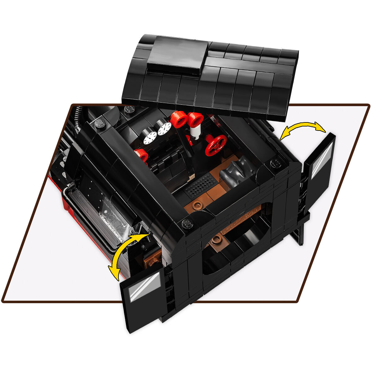 Locomotora de vapor y semáforo ferroviario COBI DR BR 52: Set n.° 6287