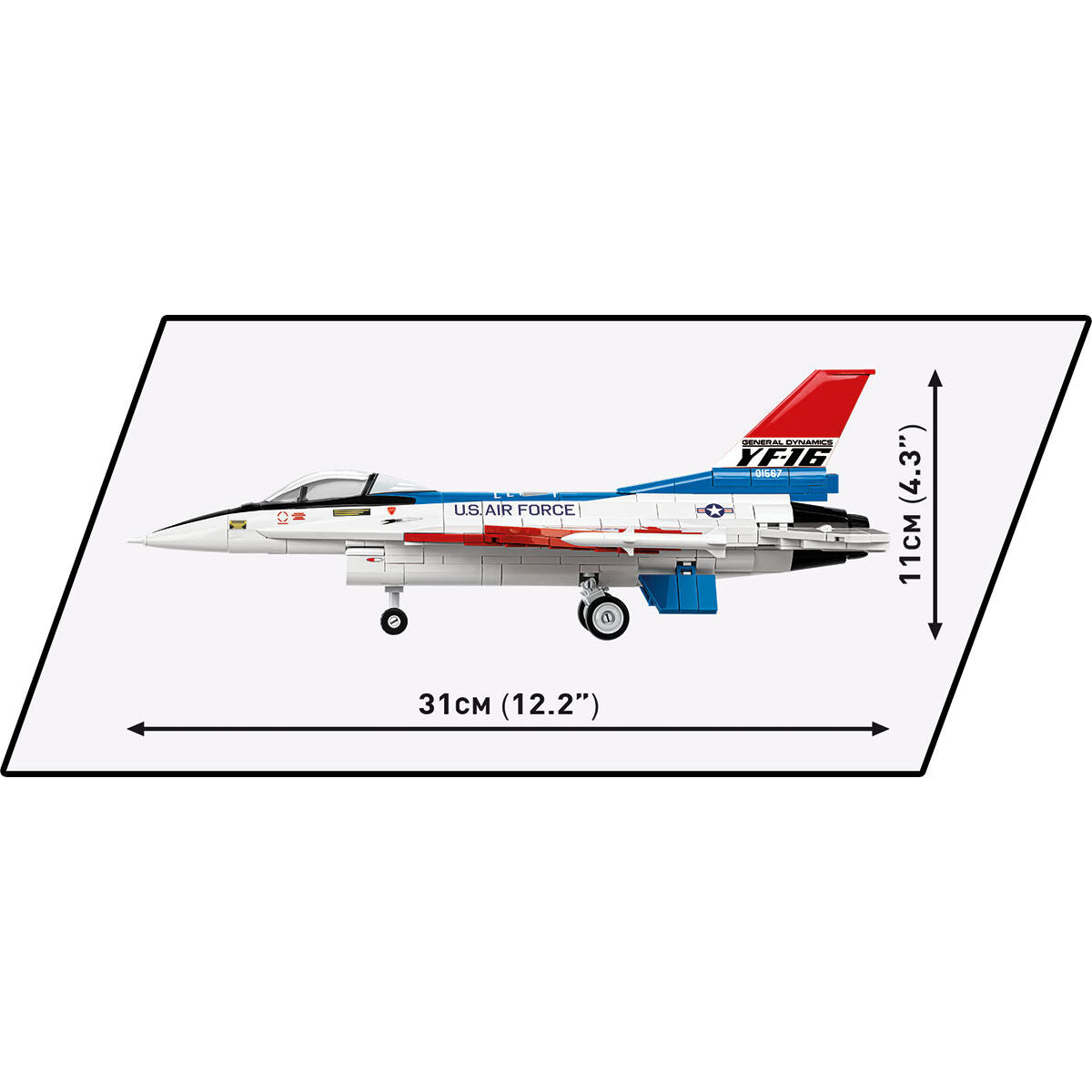 Caza COBI F-16 (YF-16) Edición de primer vuelo de 1974: Set n.° 5892