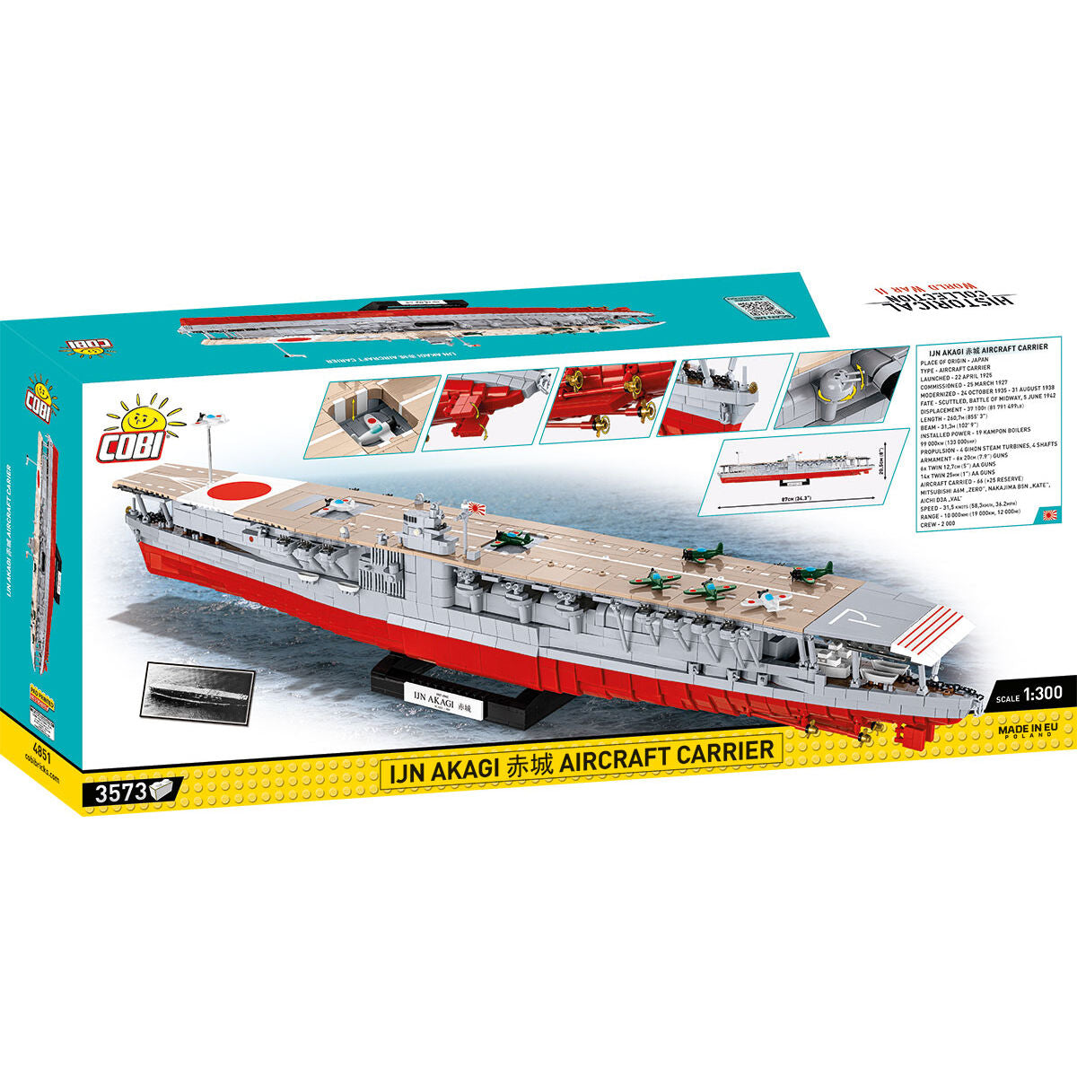 COBI IJN Akagi Aircraft Carrier : Set #4851