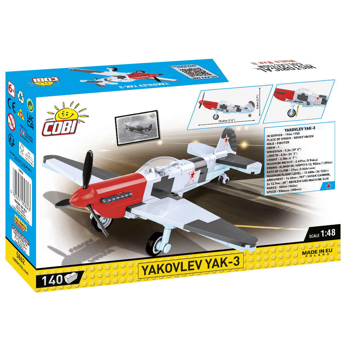 COBI Yakovlev YAK-3 Fighter: Set #5862