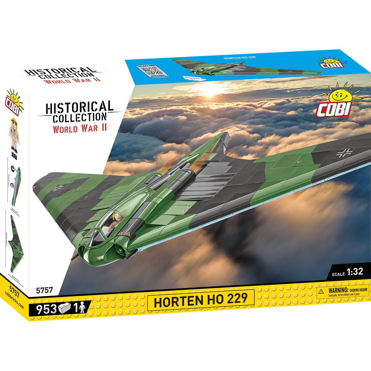 Avión de combate/bombardero a reacción COBI Horten Ho 229: SET #5757