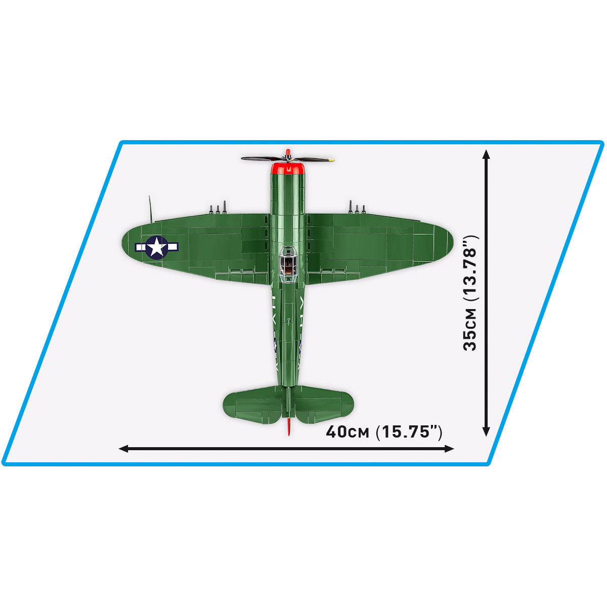 COBI P-47 Thunderbolt Plane: Set #5737