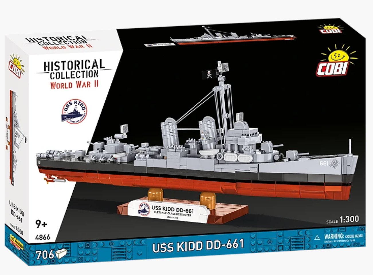 COBI USS Kidd DD-661 Destroyer: Set #4866