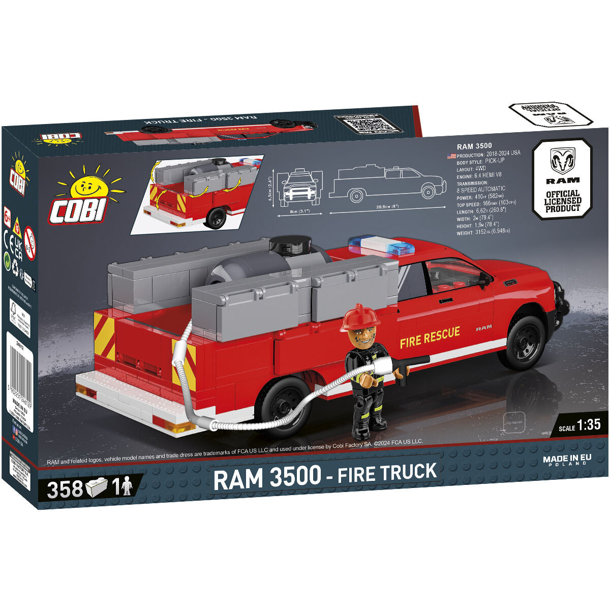 COBI DODGE Ram 3500 camion dei pompieri: Set #24612
