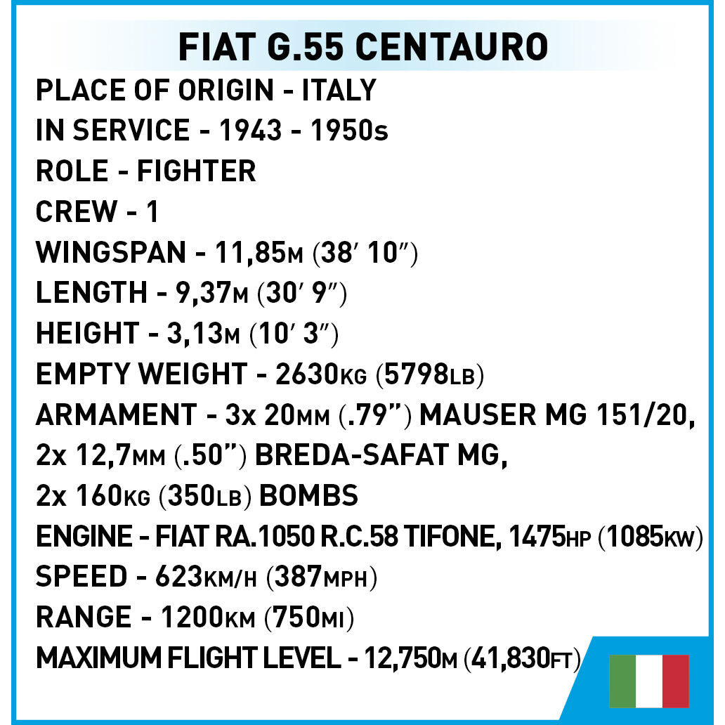 COBI Fiat G.55 Centauro Fighter : Set #5867