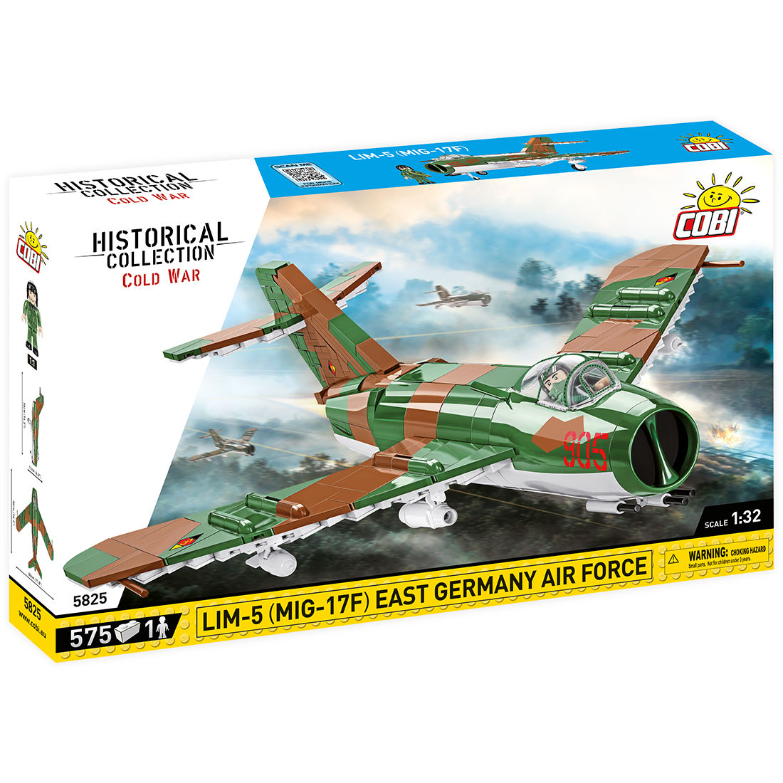 COBI LIM-5 (MIG-17F) East Germany Air Force Jet: Set #5825