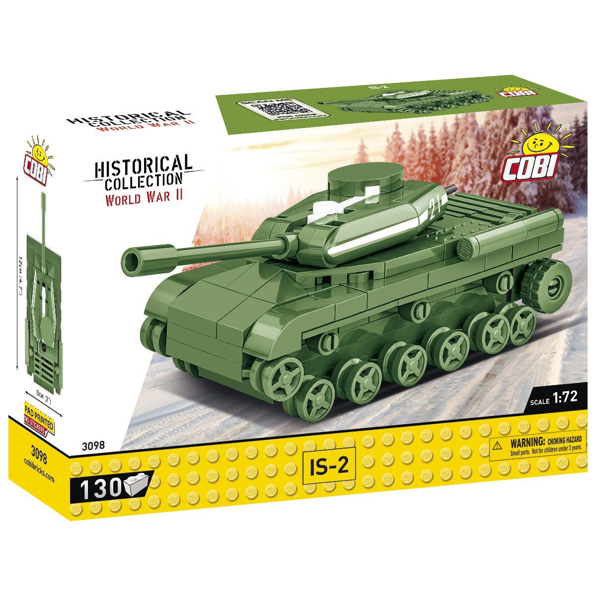 Tanque COBI IS-2 a escala 1:72: SET #3098