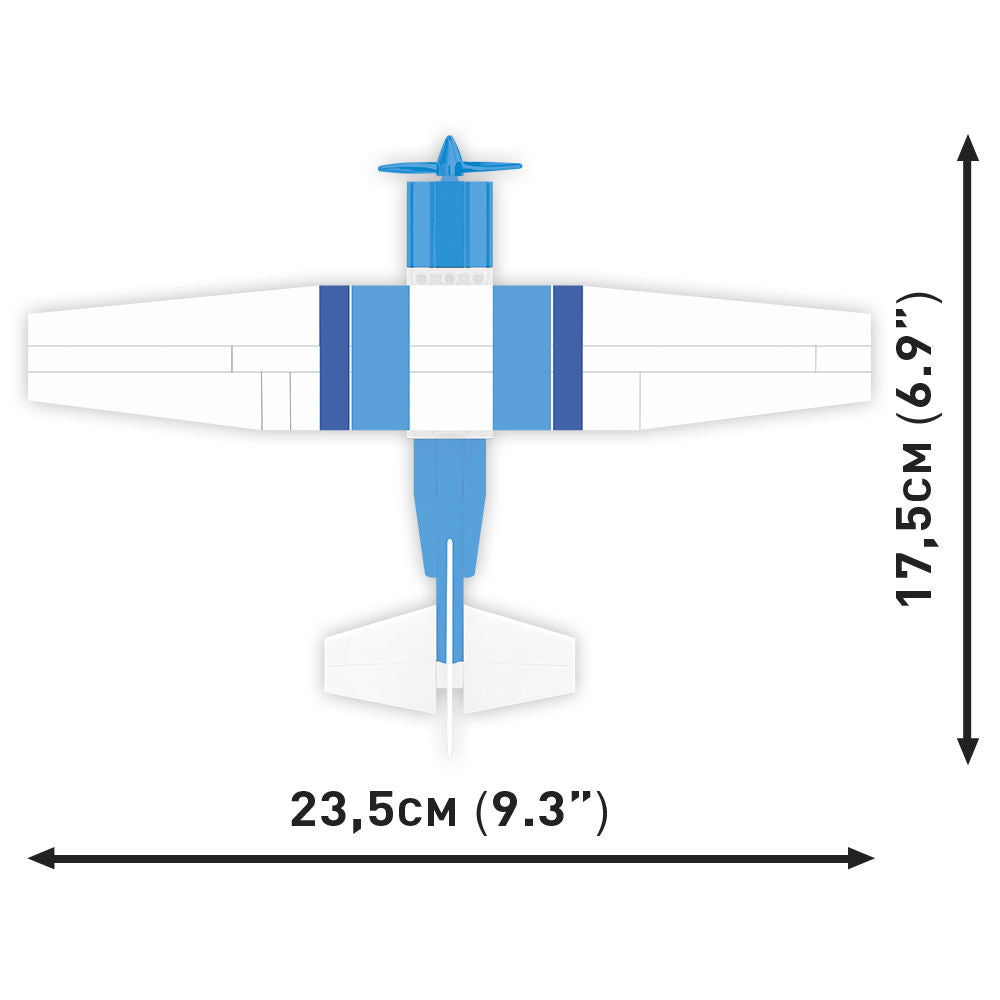 COBI Cessna 172 Skyhawk Aircraft (Blue & White): Set #26622