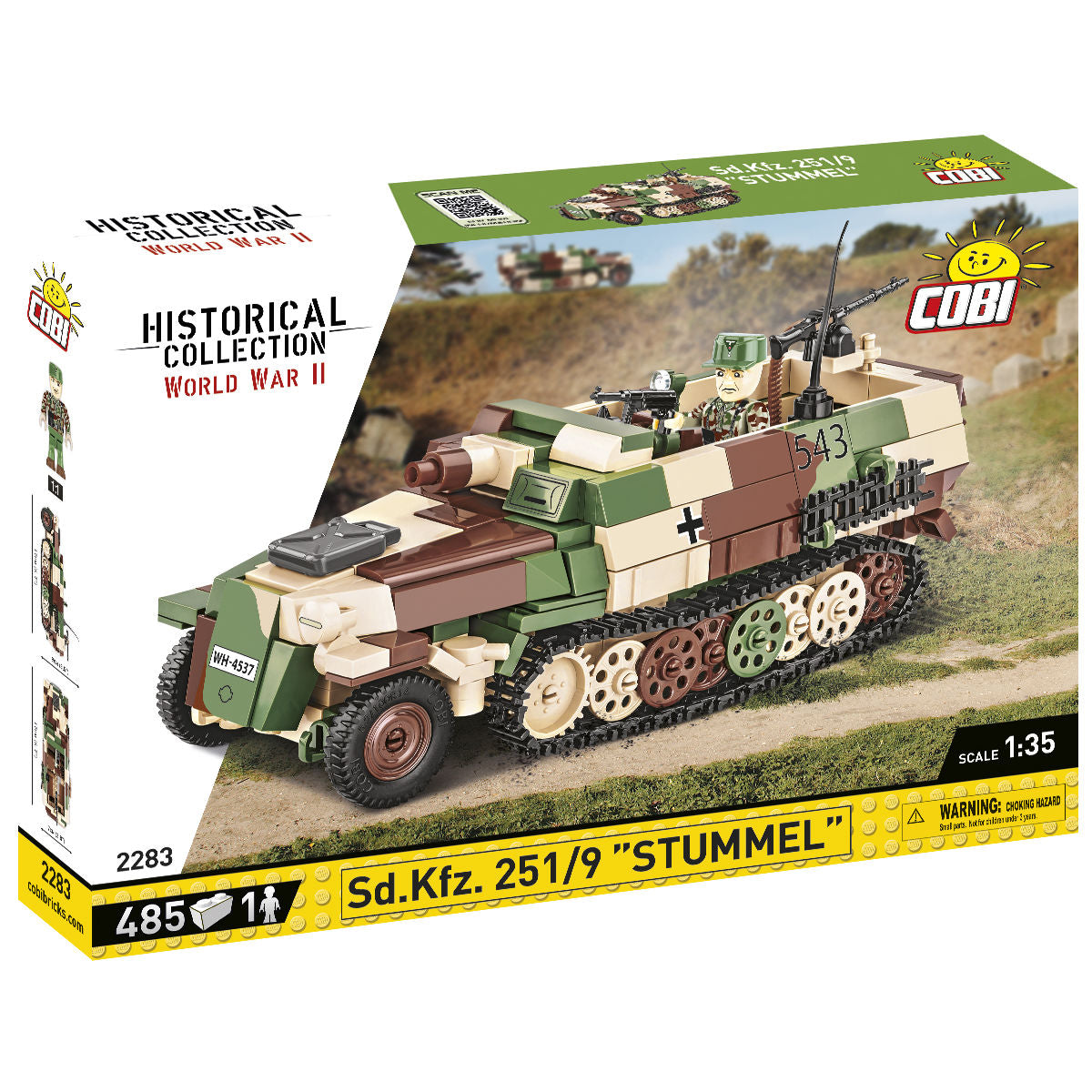 COBI Sd.Kfz. 251/9 “Stummel” semicingolato: SET #2283