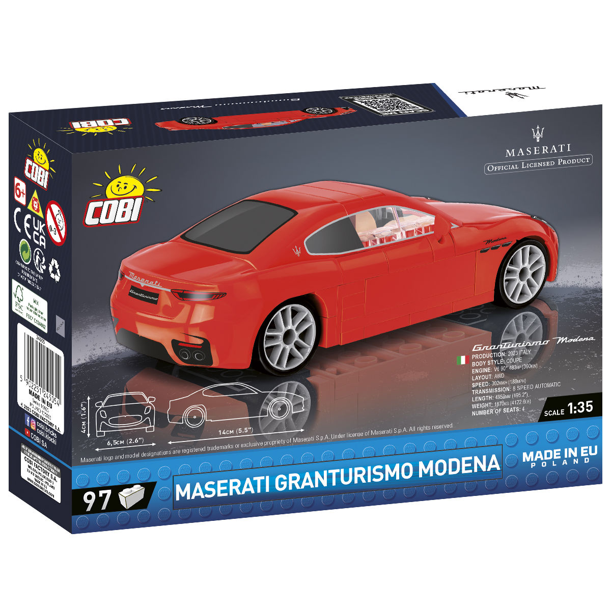COBI Maserati Granturismo Modena: Set #24505