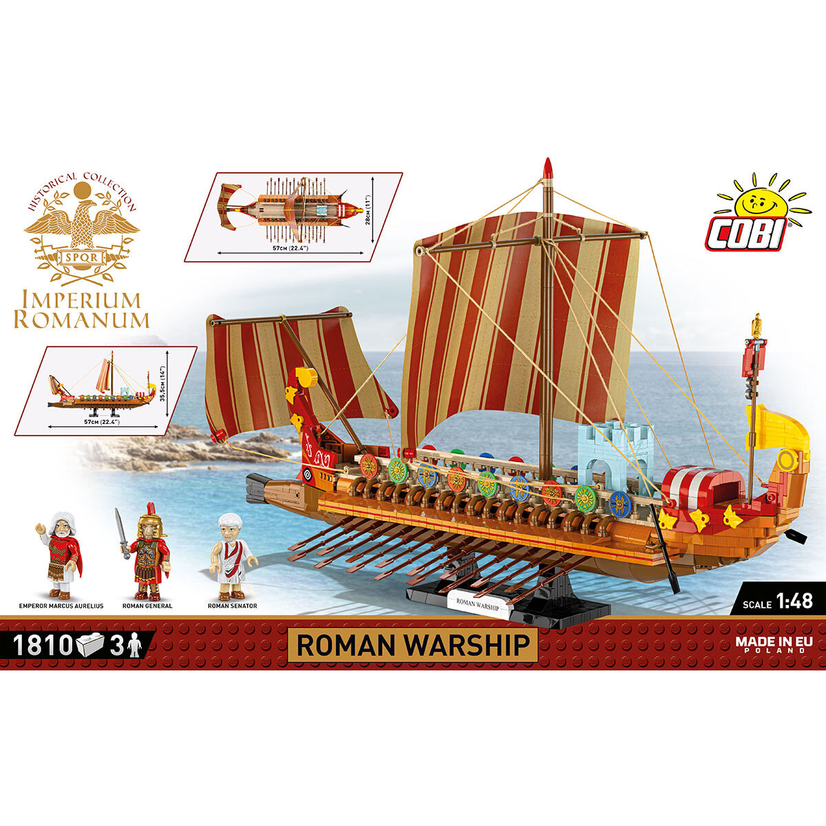 Buque de guerra romano COBI IMPERIUM ROMANUM: Set #20071