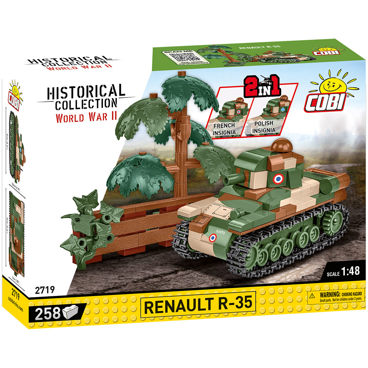 COBI Renault R-35, tanque a escala 1:48: SET #2719