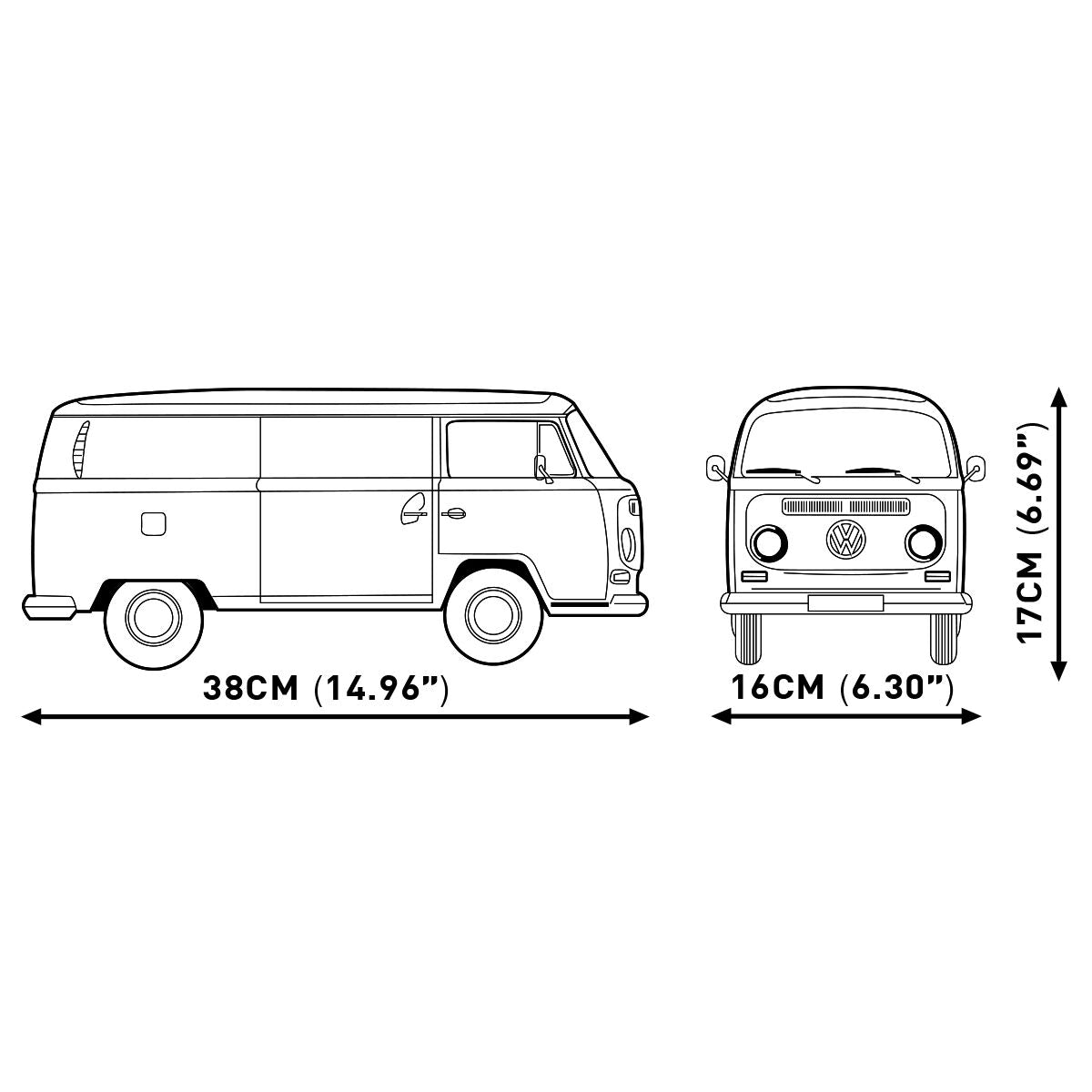 Volkswagen T2a Camper Van COBI EDICIÓN EJECUTIVA: Conjunto n.° 24361