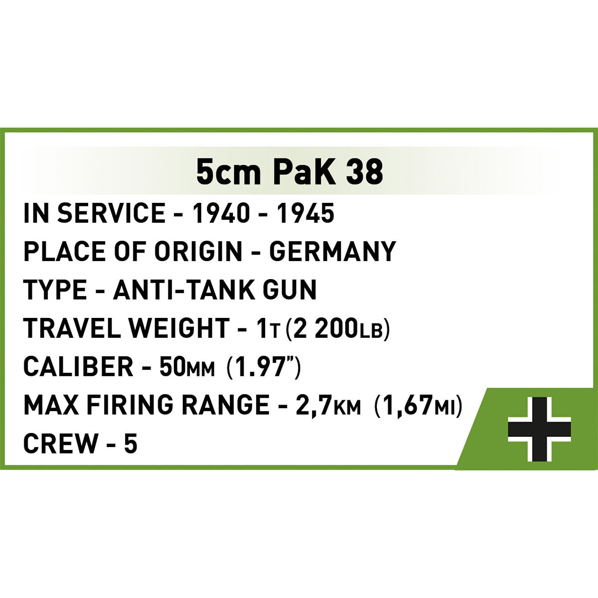 COBI Sd. Kfz. 139 Destructor de tanques MARDER III: Conjunto #3131