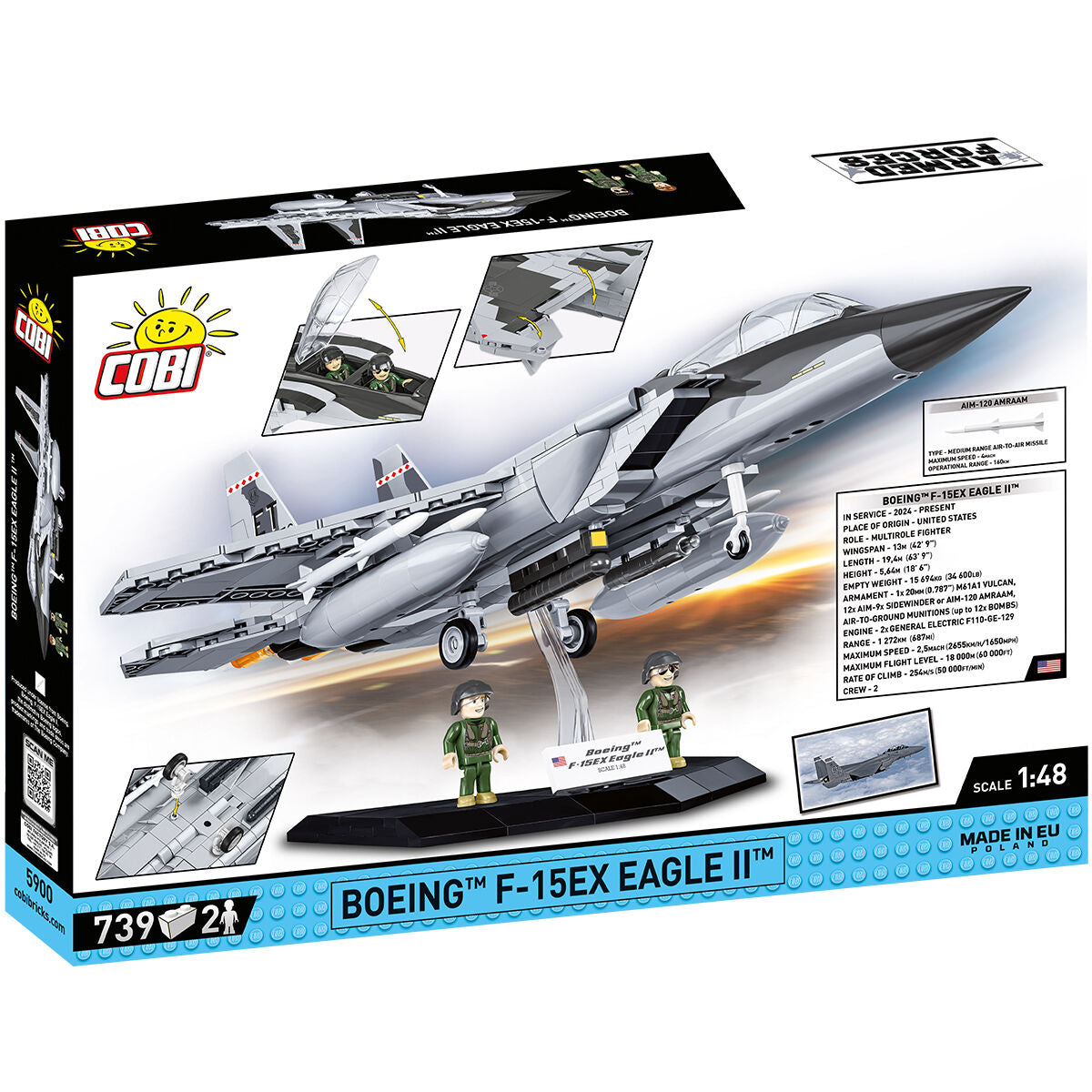 COBI Caza Boeing F-15EX Eagle II: SET #5900