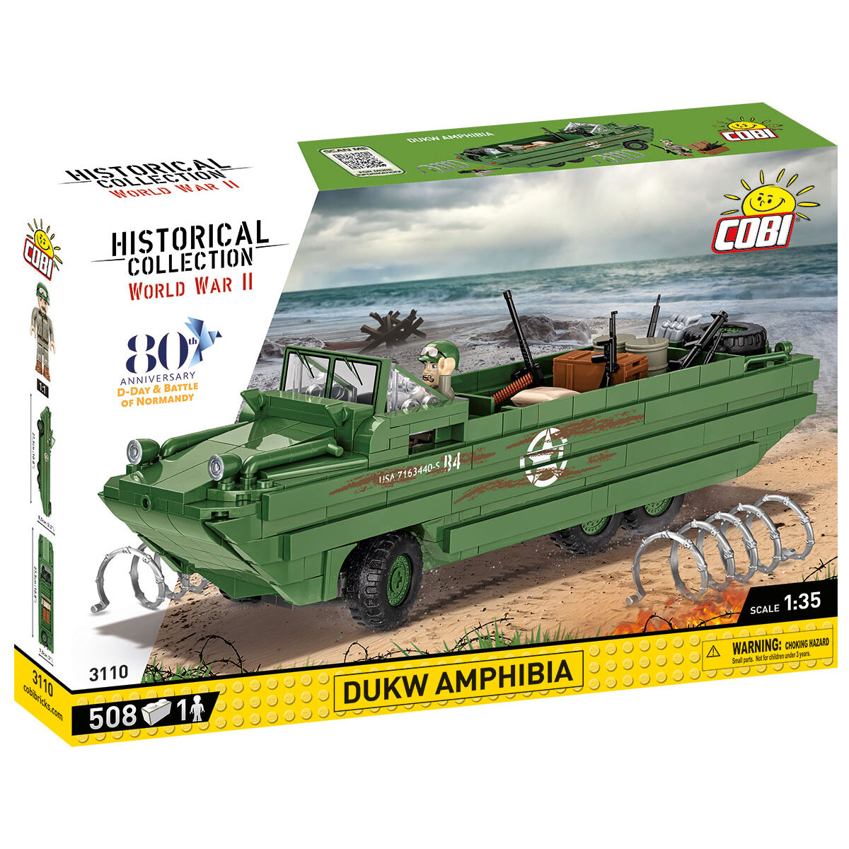 Vehículo anfibio de desembarco COBI DUKW: SET #3110