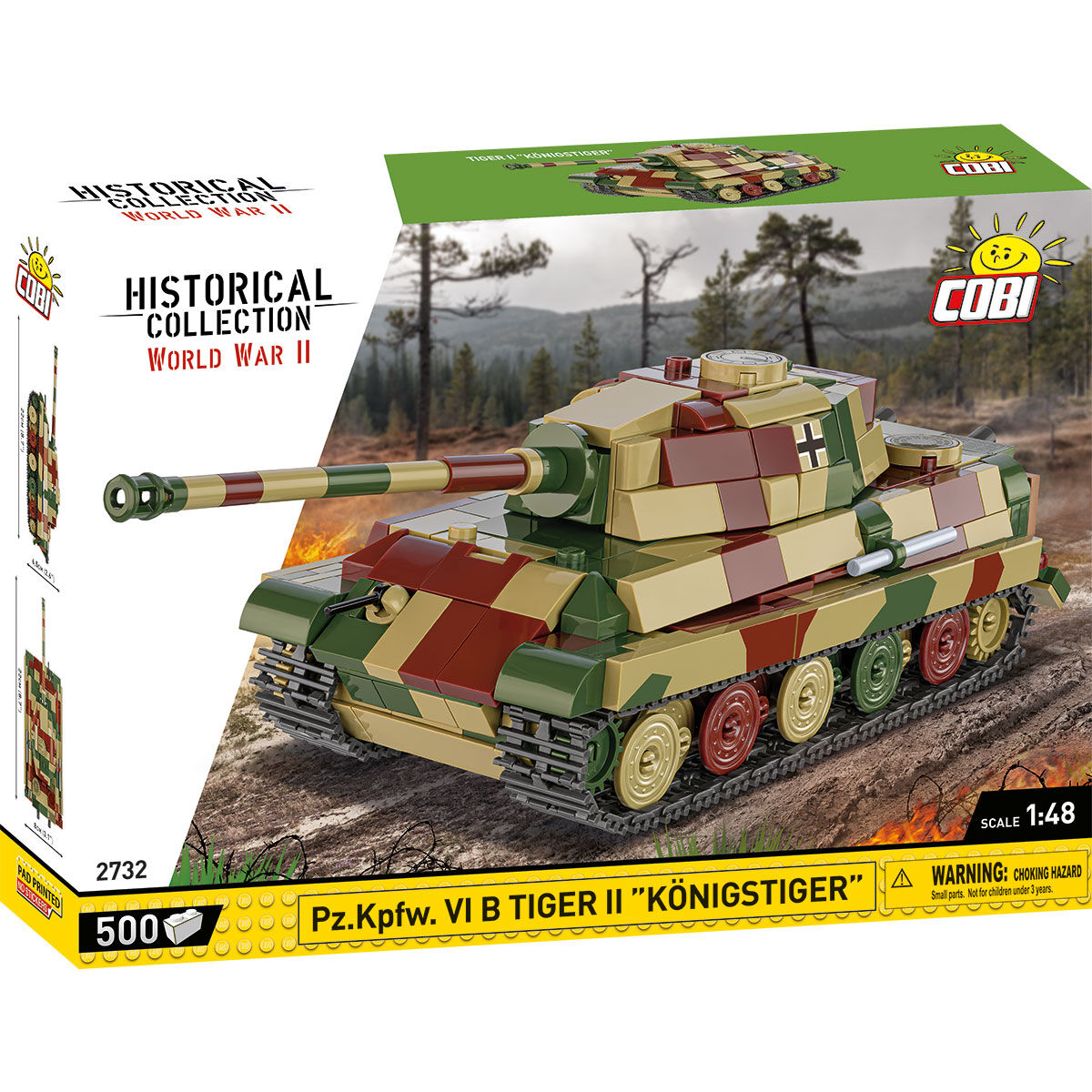 COBI Pz. Kpfw. VI B Tiger II «Königstiger», tanque a escala 1:48: SET #2732