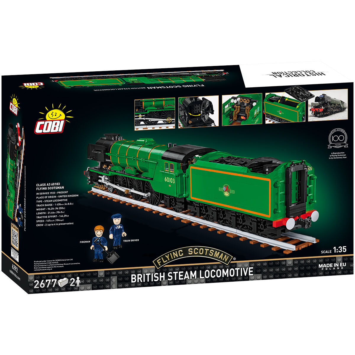 Tren de vapor británico COBI Flying Scotsman: Set n.° 6292