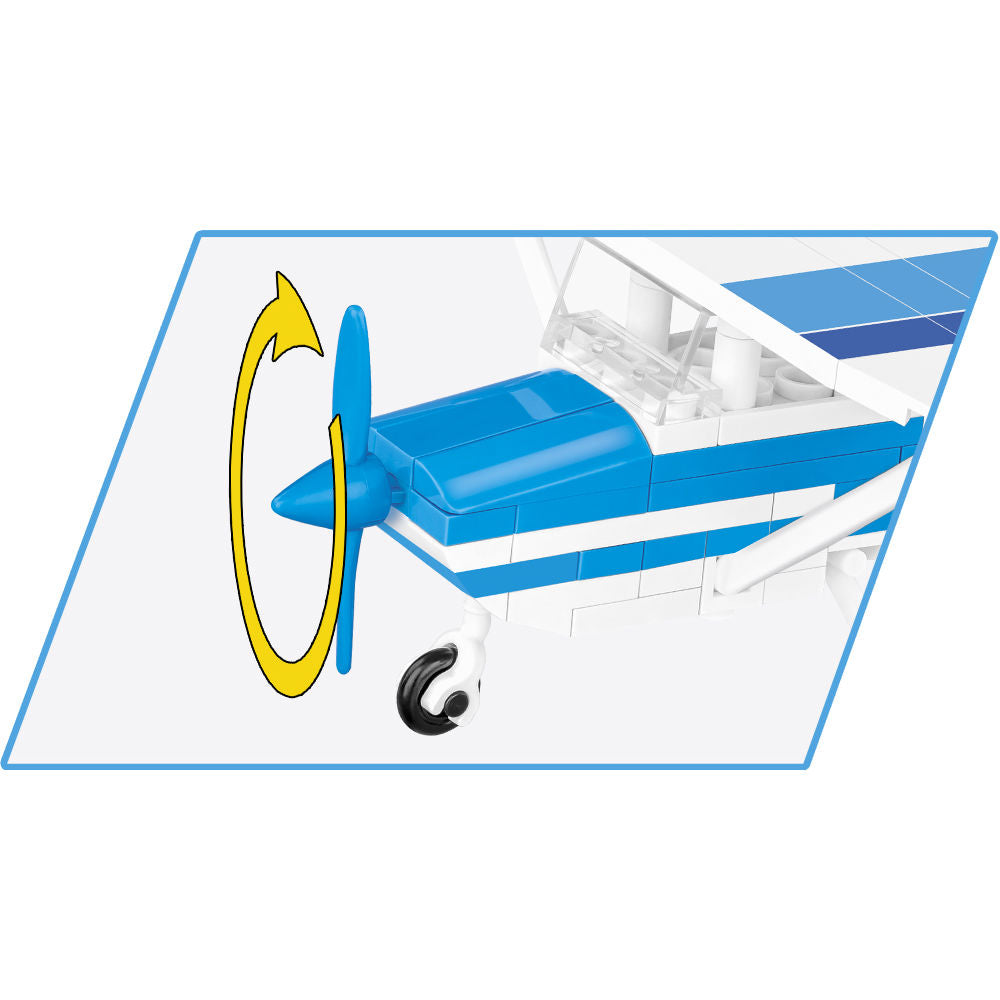 COBI Cessna 172 Skyhawk Aircraft (Blue & White): Set #26622