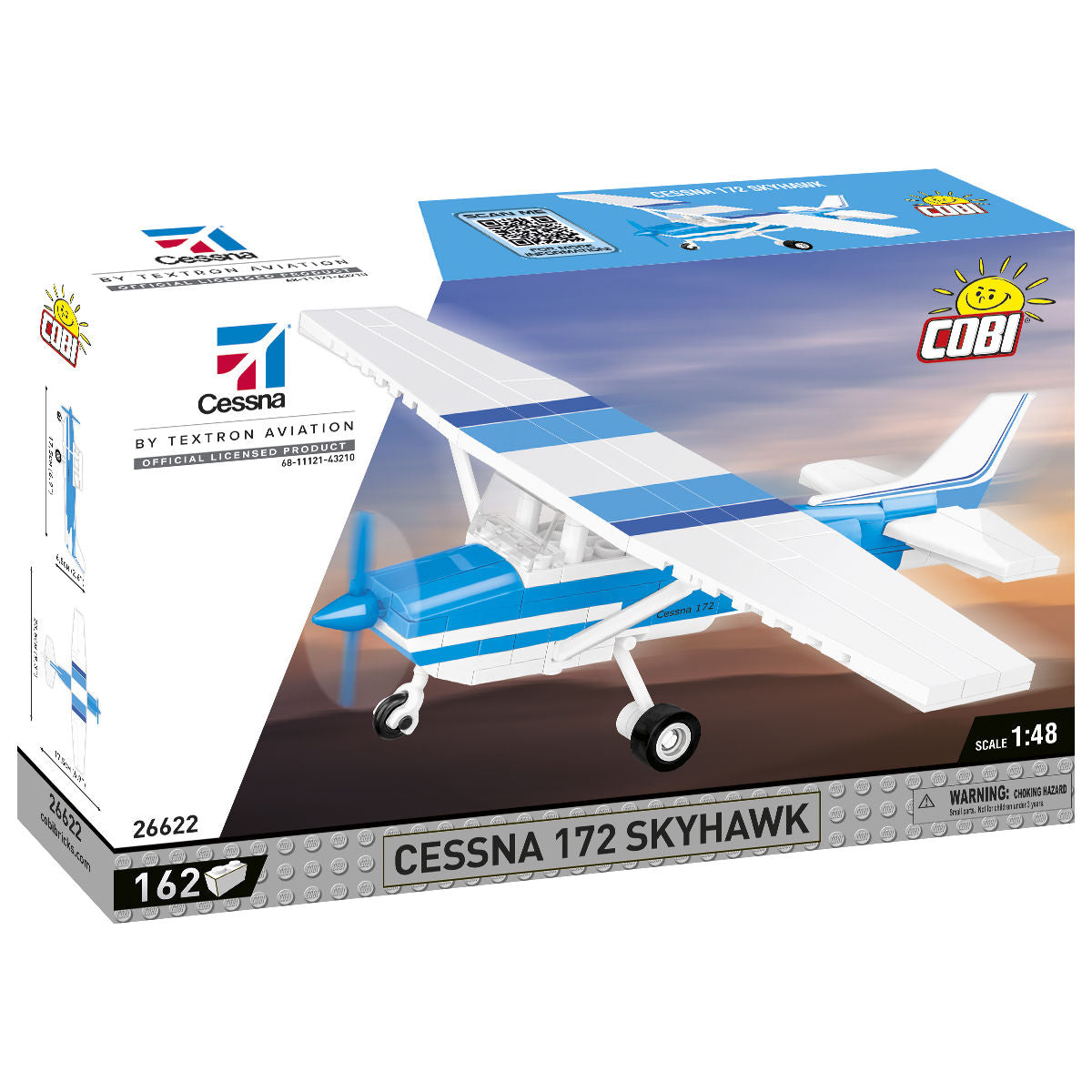COBI Aereo Cessna 172 Skyhawk (blu e bianco): Set #26622