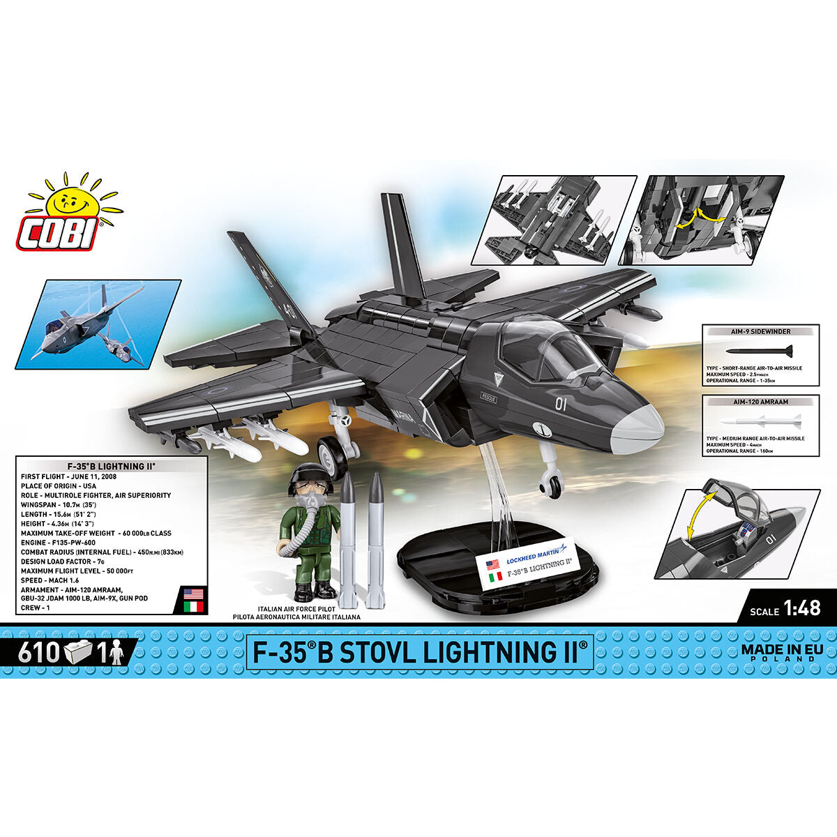 COBI F-35B STOVL Lightning II Caccia a reazione: Set #5895