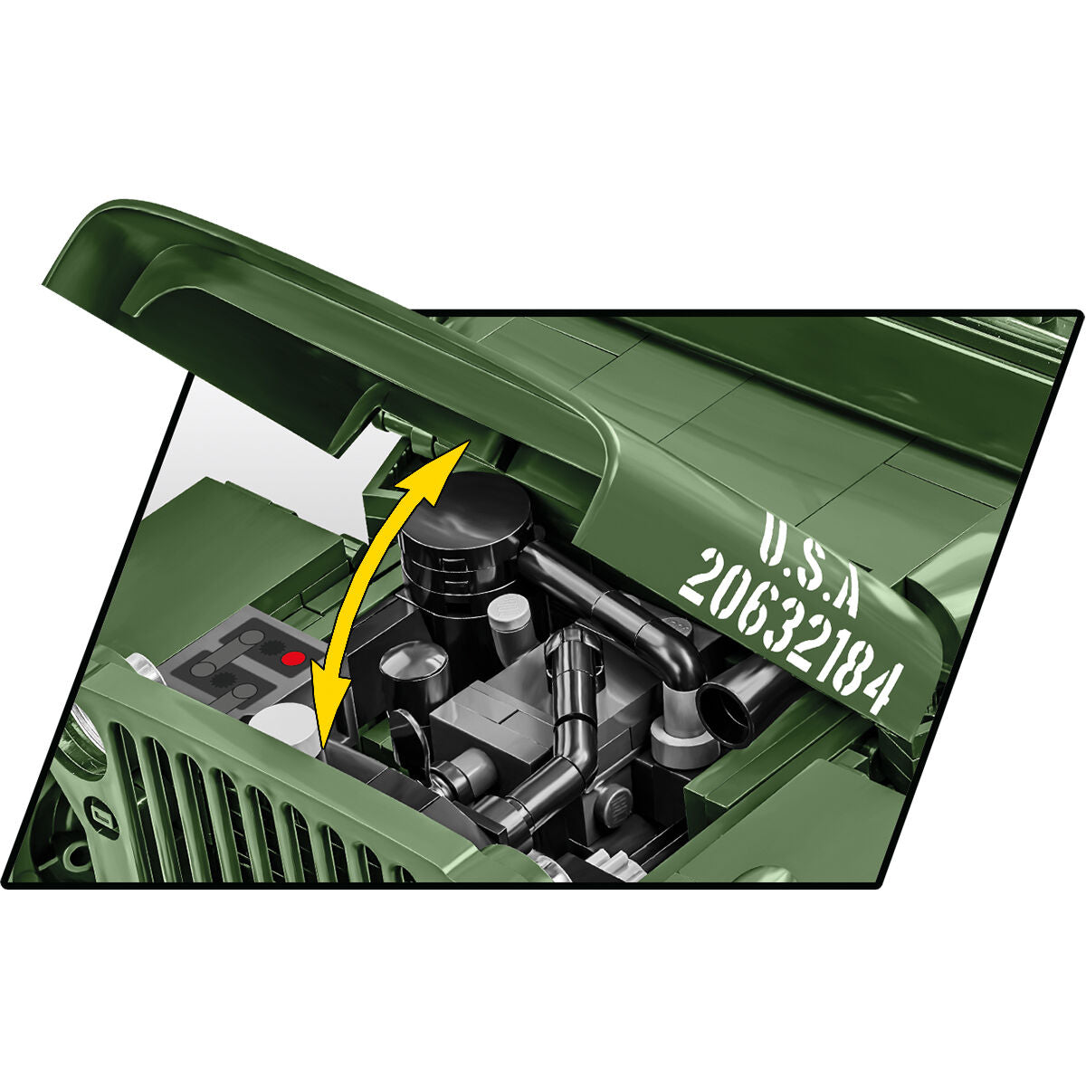 COBI EDICIÓN EJECUTIVA JEEP Willys MB y remolque: Conjunto n.° 2804